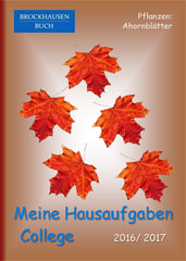 Hausaufgabenheft: Pflanzen - Ahornblätter